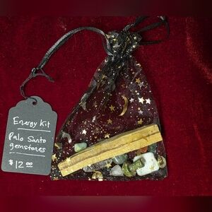 Energy Kit Gift Bag with Gemstones And Palo Santo